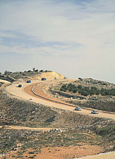 Givat Eytam on Tu biShvat 5769 - Driving to Eytam