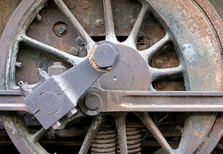 Rust - Japanese train that crossed the River Kwai, Kanchanaburi, Thailand