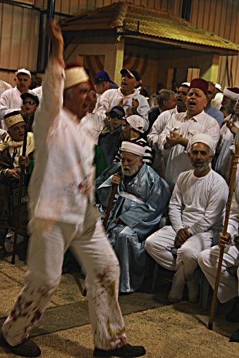 Samaritan, Shomronim, Passover Sacrifice -- Zevach - Dancing and chanting