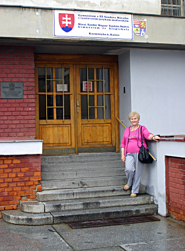 Slovakia Weather - My mother outside her high school in Kosice