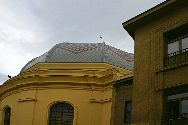 Slovakia Weather - The Status Quo (foreground) and Neolog (behind) Synagogues, Kosice
