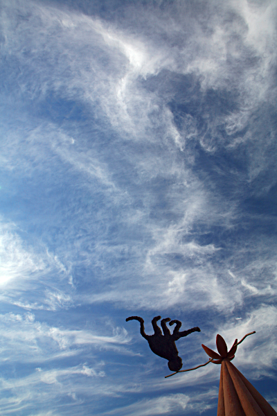 Tel Aviv on the Sandy Beach - Cloudy Salvador Dali Quote